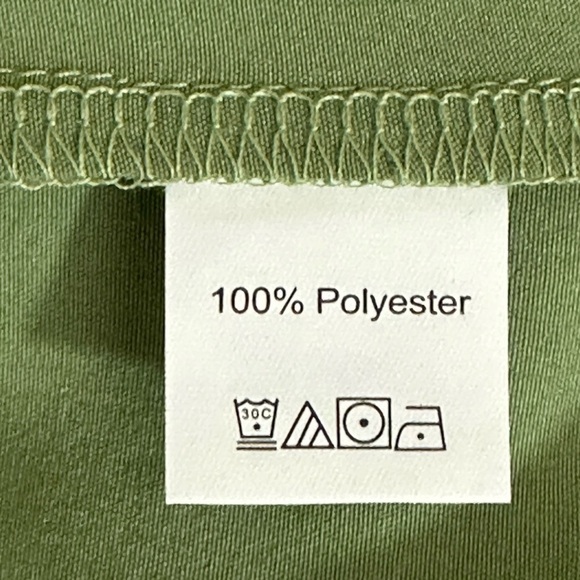 Shein sz med tunic boho style slightly oversized green with eyelet umpire waist - Picture 13 of 14